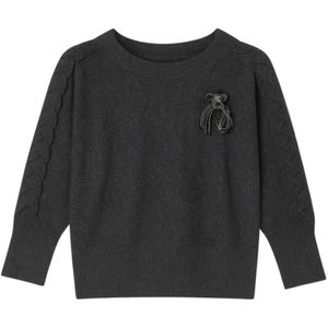 Clips, Dames, Truien, Grijs, Maat: XL Wol,