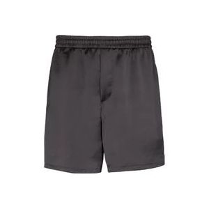 Balmain PB Signature satijnen shorts , Black , Heren , Maat: XL