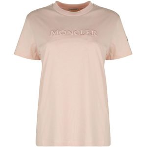Moncler, Dames, Tops, Roze, Maat: L Katoen,