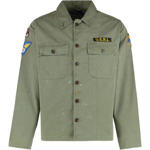 Polo Ralph Lauren, Heren, Jassen, Groen, Maat: M Katoen,