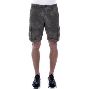 40Weft, Heren, Korte broeken, Groen, Maat: 3XL Linnen,