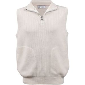 Brunello Cucinelli, Heren, Truien, Wit, Maat: L