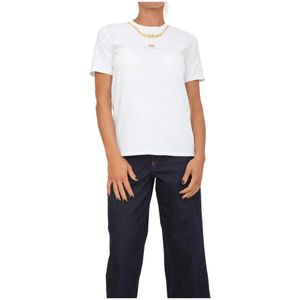 Elisabetta Franchi, Dames, Tops, Wit, Maat: L Katoen,