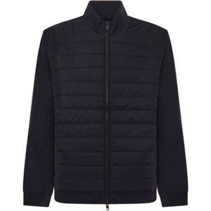 Fay, Heren, Jassen, Blauw, Maat: 2XL Leer,