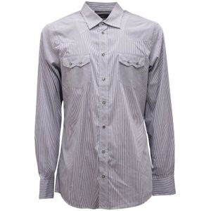 Dolce & Gabbana, Heren, Overhemden, Blauw, Maat: 4XL