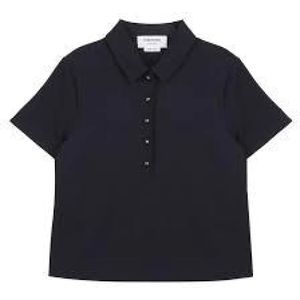 Thom Browne, Dames, Tops, Blauw, Maat: XS Viscose,