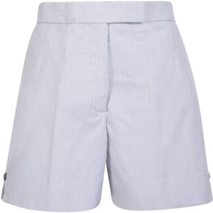 Thom Browne, Dames, Korte broeken, Grijs, Maat: XS Katoen,