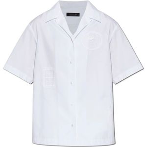 Lacoste, Dames, Blouses & Shirts, Wit, Maat: S Katoen,