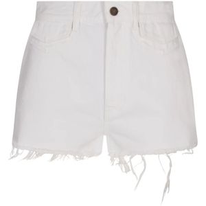 Chloé, Dames, Korte broeken, Wit, Maat: W29 Katoen,