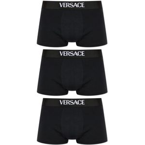 Versace, Heren, Ondergoed, Zwart, Maat: S Katoen,