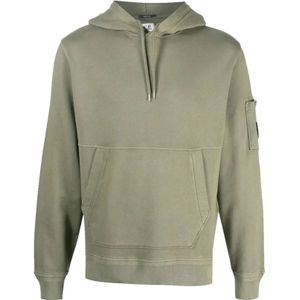 C.p. Company, Heren, Sweatshirts & Hoodies, Groen, Maat: 2XL Fleece,