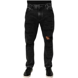 Dolce & Gabbana, Heren, Jeans, Zwart, Maat: L Denim,