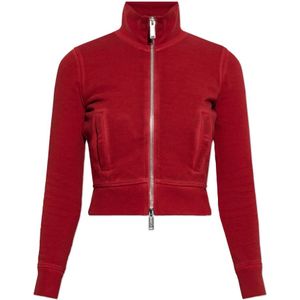 Dsquared2 Gedrukte sweatshirt , Red , Dames , Maat: L