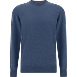 Boggi Milano - Trui - Saffier - Knitwear - Lange Mouw