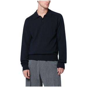 Studio Nicholson, Heren, Tops, Blauw, Maat: L Wol,