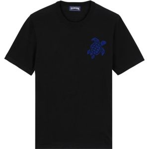 Vilebrequin, Heren, Tops, Zwart, Maat: M Katoen,