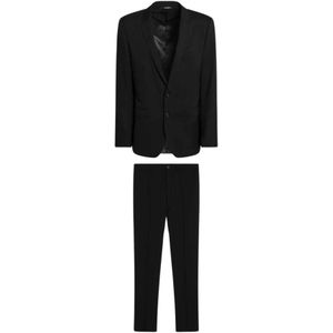 Dolce & Gabbana, Heren, Pakken, Zwart, Maat: M