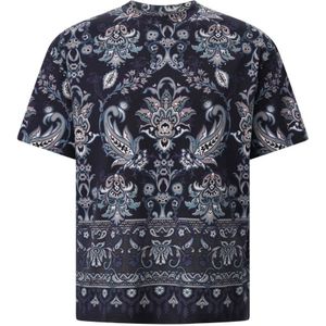 Etro, Heren, Tops, Blauw, Maat: 2XL Katoen,
