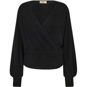 MOS Mosh, Dames, Truien, Zwart, Maat: XS Kasjmier,