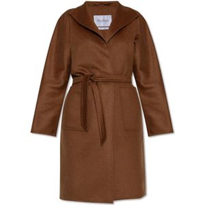 Max Mara, Dames, Mantels, Bruin, Maat: M Kasjmier,