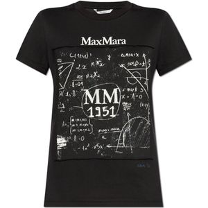 Max Mara, Dames, Tops, Zwart, Maat: XS Katoen,