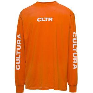 Cultura, Heren, Sweatshirts & Hoodies, Oranje, Maat: XL Jersey,