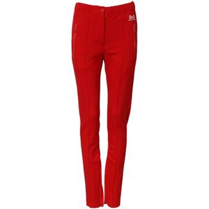Dolce & Gabbana, Dames, Broeken, Rood, Maat: 2XS Nylon,