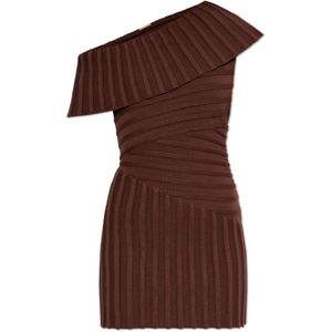 Cult Gaia, Dames, Jurken, Bruin, Maat: L Katoen,