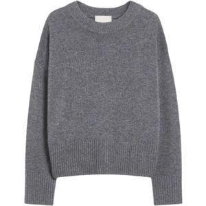 Iblues, Dames, Truien, Grijs, Maat: M Wol,