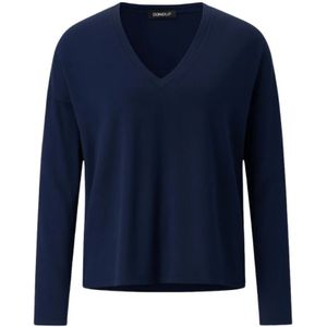 Dondup, Dames, Tops, Blauw, Maat: XL Viscose,