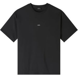 A.p.c., Heren, Tops, Zwart, Maat: XL Katoen,