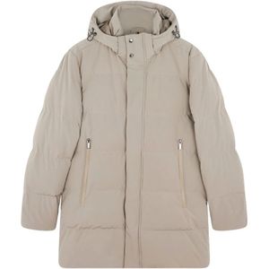 Paul & Shark, Heren, Jassen, Beige, Maat: S Leer,