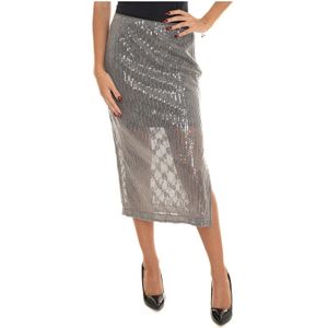 Liu Jo, Dames, Rokken, Grijs, Maat: S Katoen,