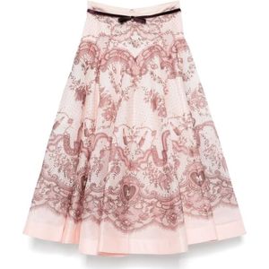 Zimmermann, Dames, Rokken, Roze, Maat: S Linnen,