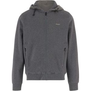 Woolrich, Heren, Sweatshirts & Hoodies, Grijs, Maat: 2XL Katoen,