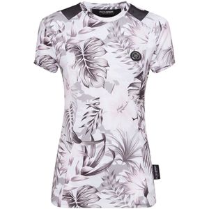 Plein Sport, Dames, Tops, Grijs, Maat: XS Leer,