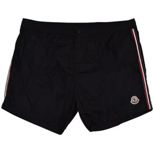 Moncler, Heren, Badkleding, Zwart, Maat: L Poliester,