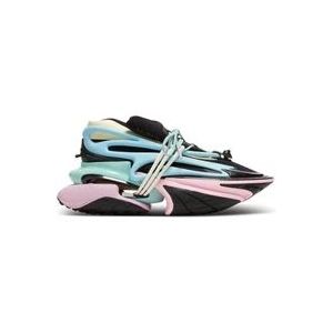 Balmain Eenhoorntrainers in neopreen en leer , Multicolor , Heren , Maat: 40 EU