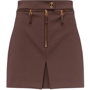 Elisabetta Franchi, Dames, Rokken, Bruin, Maat: XS