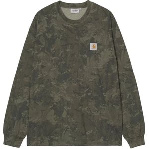Carhartt Wip, Heren, Tops, Groen, Maat: M Katoen,