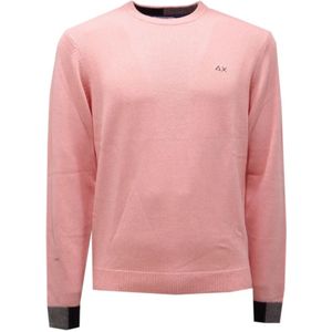 Sun68, Heren, Truien, Roze, Maat: XL Wol,