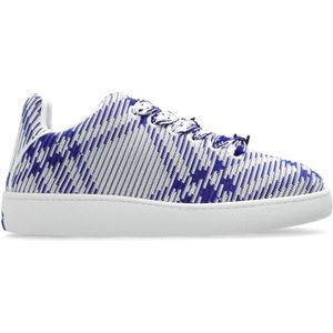 Burberry Gebreide Box sneakers , Blue , Heren , Maat: 43 1/2 EU