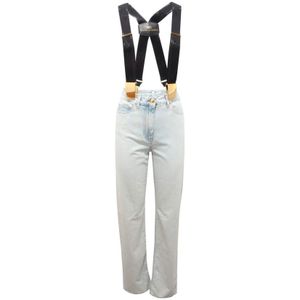 Elisabetta Franchi, Dames, Jeans, Blauw, Maat: W26 Denim,
