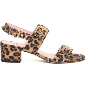 Agl, Dames, Schoenen, Beige, Maat: 36 EU Leer,