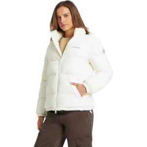 Guess, Dames, Jassen, Wit, Maat: XS Leer,