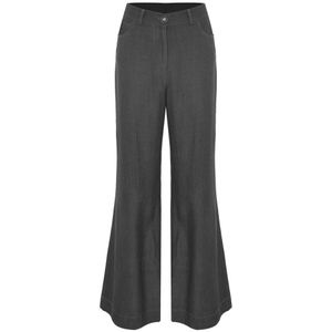 Kocca, Dames, Broeken, Grijs, Maat: L Denim,