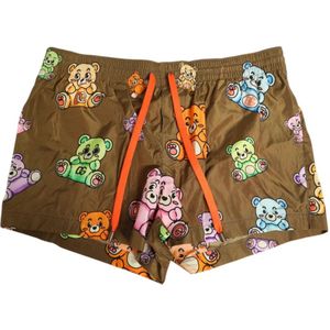 Dolce & Gabbana, Heren, Badkleding, Bruin, Maat: S Poliester,