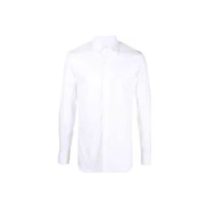 Prada Witte Loose-Fit Poplin Overhemd , White , Heren , Maat: L