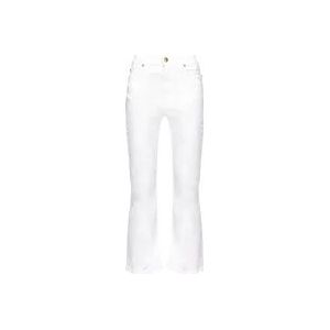 Pinko Flared Jeans voor Vrouwen , White , Dames , Maat: W28