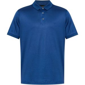 Emporio Armani, Heren, Tops, Blauw, Maat: XL Katoen,